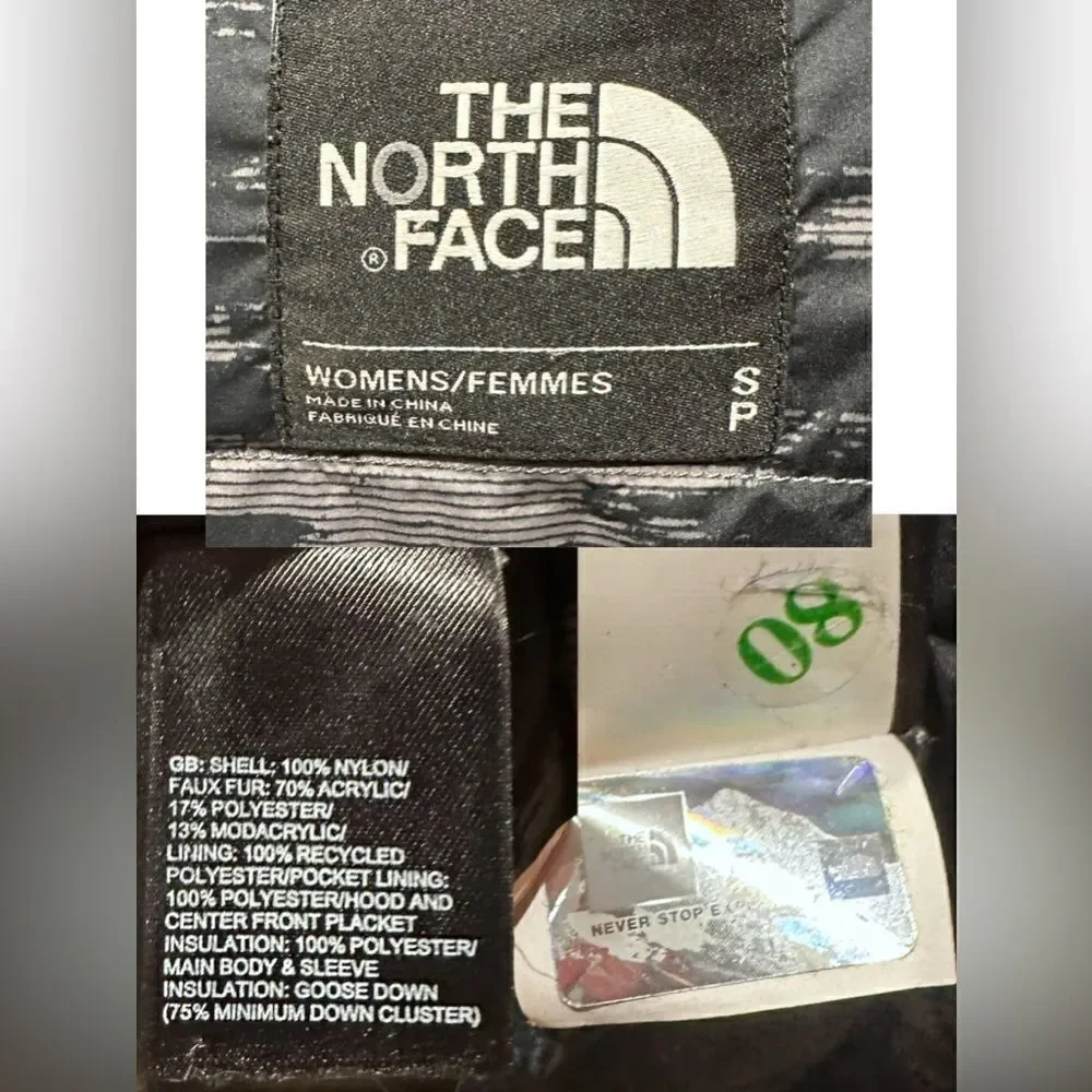 The North Face Down 550 Fill Insulated Winter Snow Parka Jacket Size S